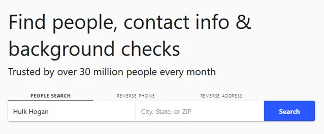 Start by searching for yourself.