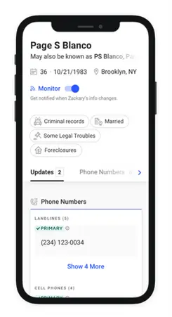 Whitepages knows a lot about you.