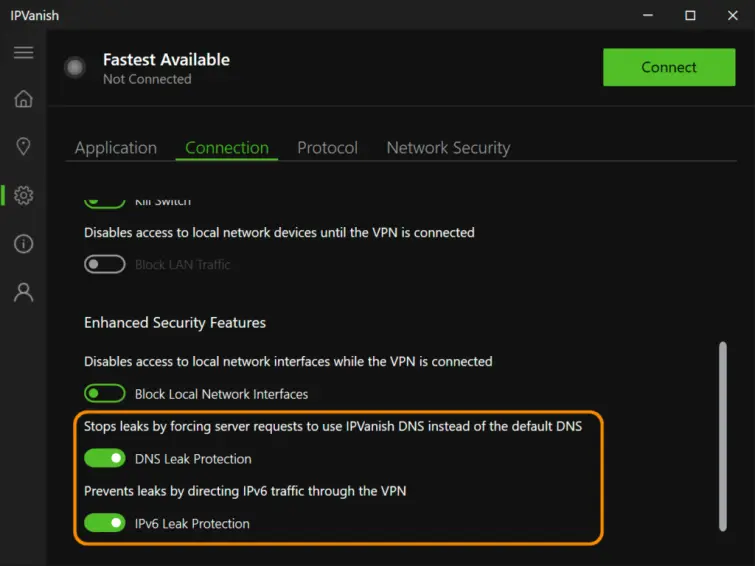 IPVanish has plenty of security features.