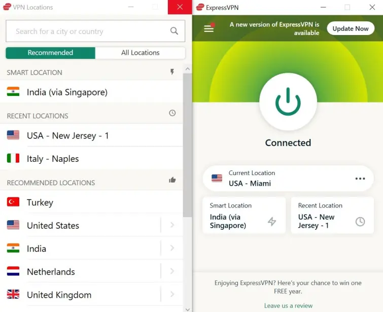 ExpressVPN locations