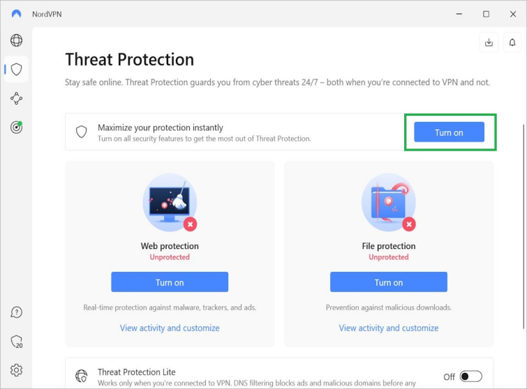 nordvpn threat protection