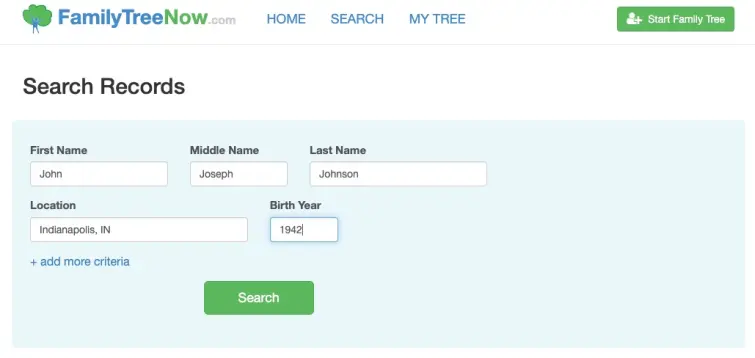 search records search records