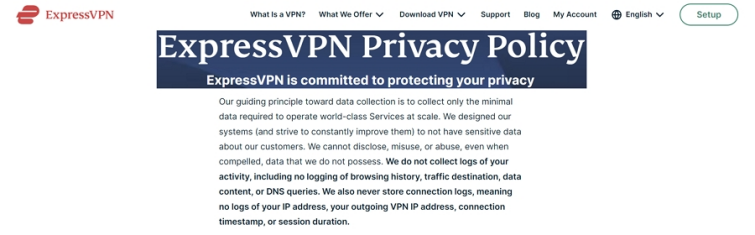 ExpressVPN privacy policy ExpressVPN privacy policy