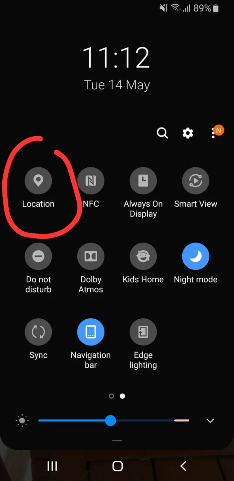 Android location