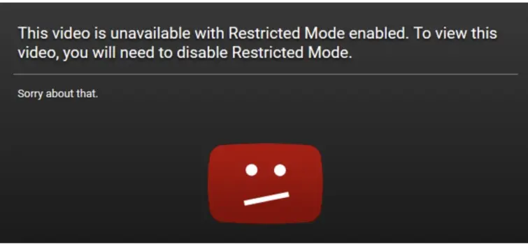 youtube video unavailable