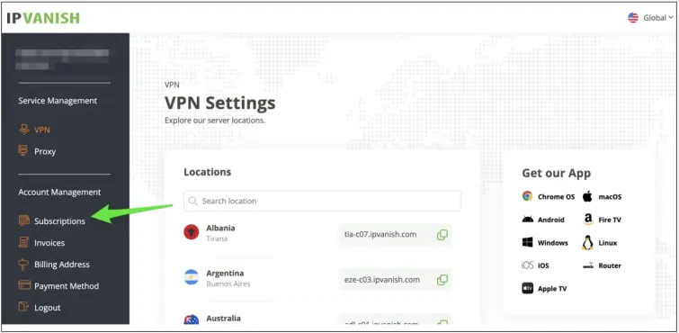 ipvanish subscriptions